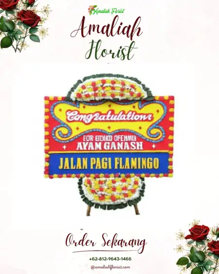 Sewa Papan Bunga Gebang Putih